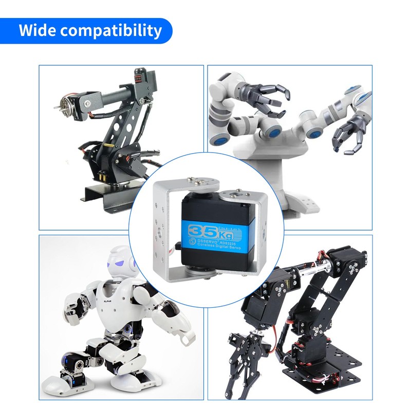 DIYmall 2 Sets 35KG RDS3235 High Torque Digital Servo Metal