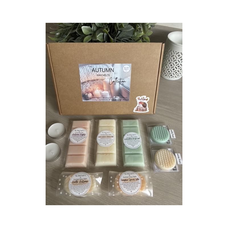 Autumn Scented Soy Wax Melts Box, Vegan Friendly, 7 Scents