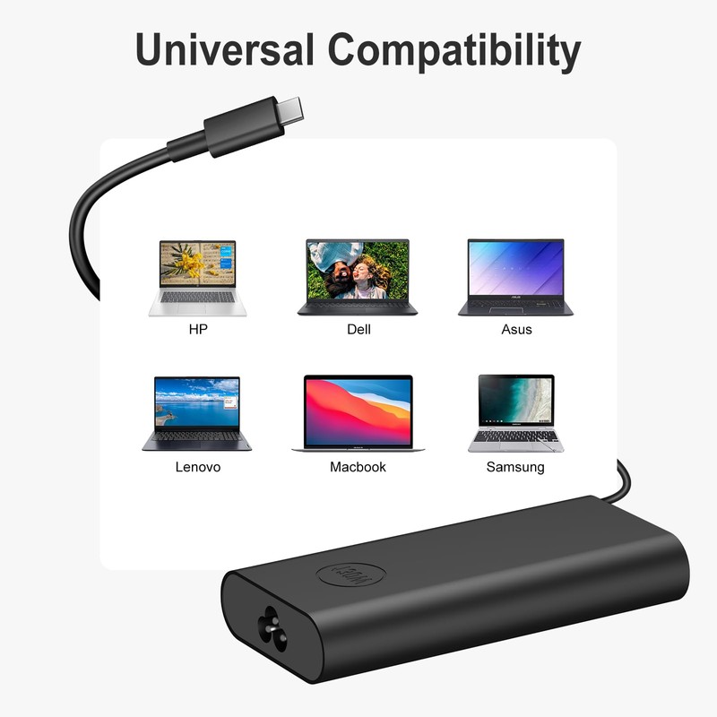 Iretod Charger for Dell Laptop Computer 130W USB C Fast