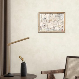 uniro Neutral Abstract Wall Art Prints | Minimalist Canvas Art for Home Decor | Vintage Farmhouse Wall Decor | Midcentury Modern Body Line Art Wall Paintings | 8" x 10"-UNFRAMED