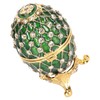 Egg Trinket Box Zinc Alloy Sparkling Rhinestone Exquisite Elegant Metal
