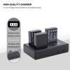 3-Pack LP-E17 Battery with Smart Triple Charger for Canon EOS