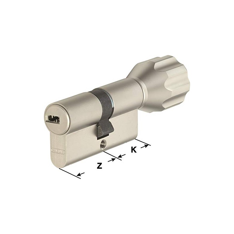 ABUS EC550 Profile Knob Cylinder, Length Z30/K30 mm, with 6