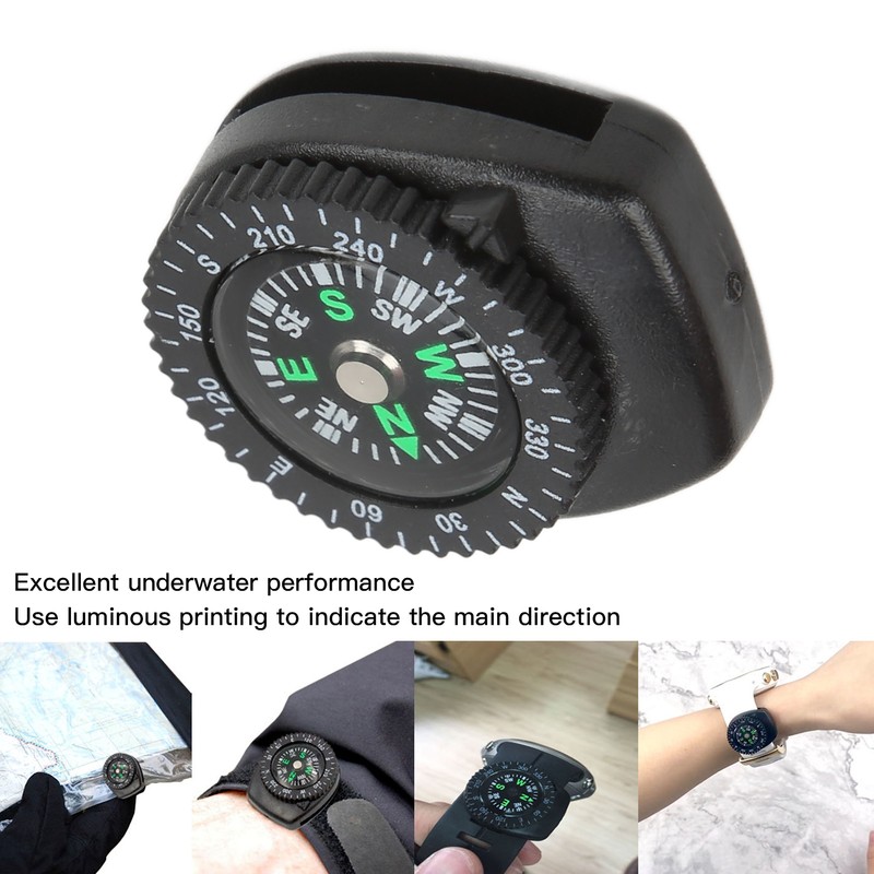 Mini Wristband Compass Portable Diving Compass Camping Emergency Survival Navigation