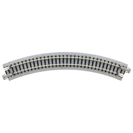 Kato USA Model Train Products Unitrack, 216mm (8 9/16") Radius 45-Degree Curve Track (4-Piece)