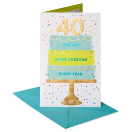 American Greetings 40th Birthday Card (Pretty Impressive)