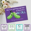 Funny Wedding Card for Newlyweds – Big Dill Silly Pickle