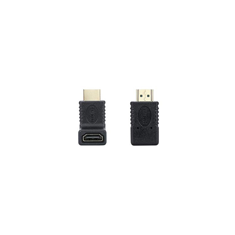 PRENDELUZ A/H-A/M angled HDMI adapter, support for high definition and