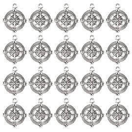 20Pcs Pendant, Steampunk Nautical Pirate Earrings Pendant Charm Dangle in Antique Style