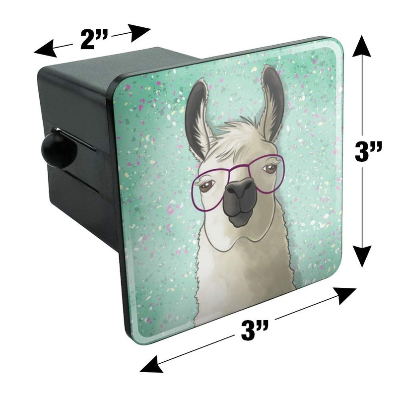 GRAPHICS & MORE Hip Llama with Glasses Tow Trailer Hitch