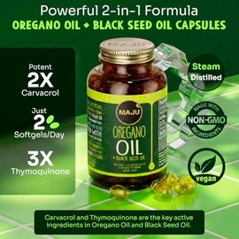 Maju Superfoods C?psulas de Or?gano Maju con Aceite de Semilla Negra