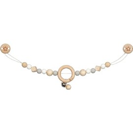 Goki 65247 Pram Chain, Grey, Stars Pram Pendant, Colourful, Large