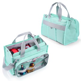 Carrying Bag for Toniebox 2 Starter Set, Travel Storage Case for Tonie Characters, Charging Station & Headphone, Box Only (Light Blue)