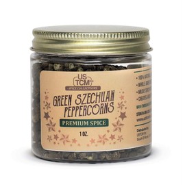 USTCM Whole Green Szechuan Peppercorns Premium Spice 100% Natural (1oz)