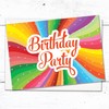 Olivia Samuel 20 x Children's Bright Unisex Birthday Party Invitations.