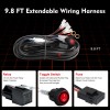 Lighting-likes 12V 40A LED Work Fog Light Bar Wiring Harness