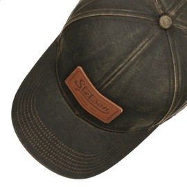 Stetson Leather Patch Cap Men's Summer Winter, brown, Unit size