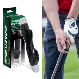 UoQo Golf Grip Training Aid, Golf Grip Trainer Swing Trainer, Golf Training Aids,Right Hand Practice Golf Assistant for Golf Beginner, One Size for All Golf Club
