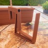 KADAX Plastic Balcony Box Holder, Flower Box Holder, No Drilling,
