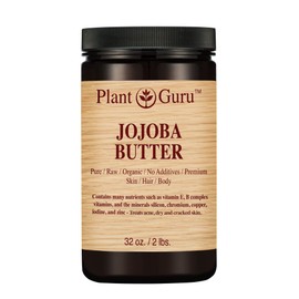 Jojoba Body Butter 32 oz. 100% Pure Raw Fresh Natural Cold Pressed. Skin Body and Hair Moisturizer, DIY Creams, Balms, Lotions, Soaps.