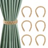 DARENYI 6 Pack Braided Curtain Tiebacks Modern Simple Curtain Tie