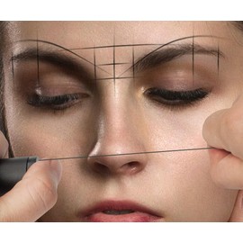 HOTWE White Pre Inked Mapping String, 20M Eyebrow Line, Brow Mapping Thread for Microblading Tattooing and Semi Permanent Makeup