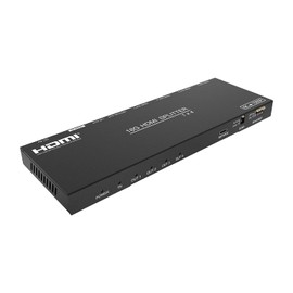 FOURKAY 1x4 4K HDMI Splitter with 4K->1080p Downscaling and Stereo Audio Extraction. HDMI 2.0b, HDCP2.2 HDCP1.4