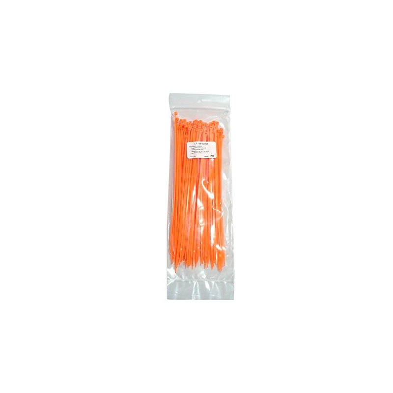 100pk 8 inch Cable tie (18lb) - UL94 V-2 Nylon