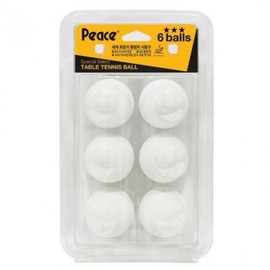 Peace Table Tennis Ball White 3-Star 6-count