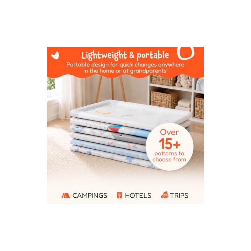 Baby Changing Mat - Extra Thick & Durable - Raised