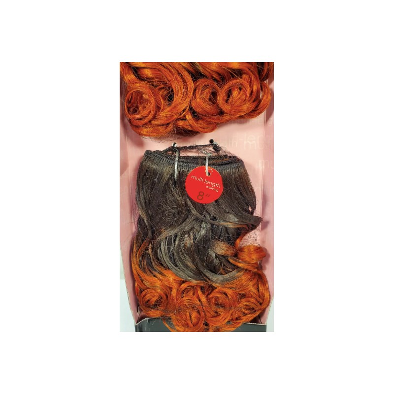 2 x short 100% human weave hair S big curl