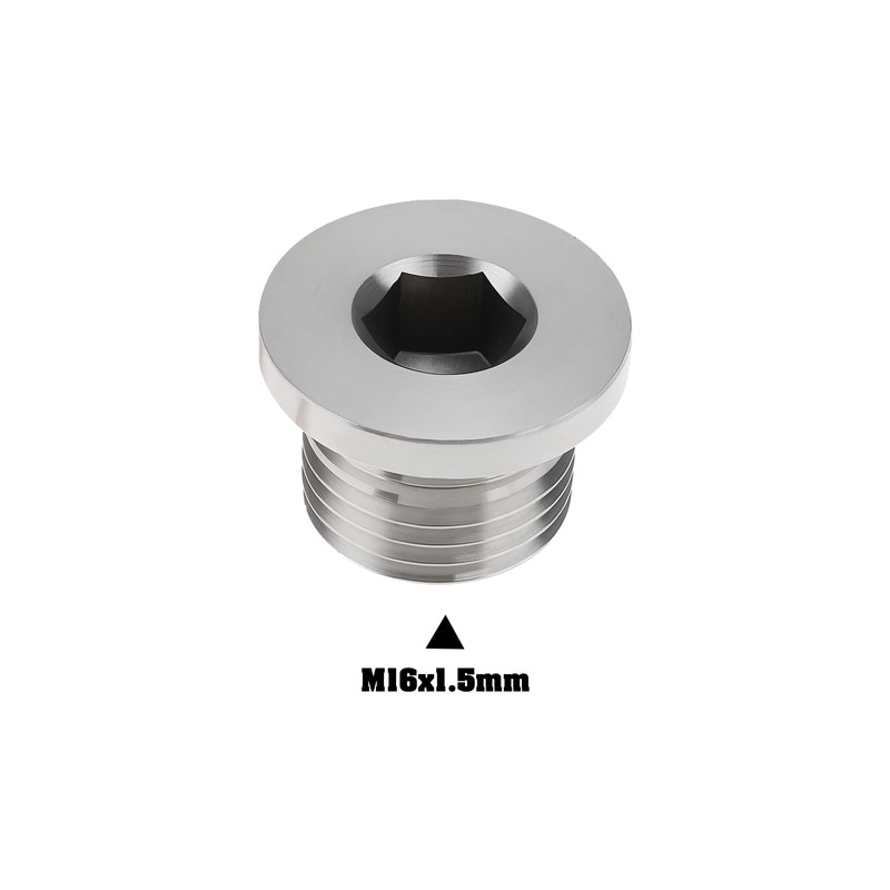 eMagTech 2PCS Hexagon Socket Wrench Plug M16x1.5mm 304 Stainless Steel