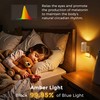 L LOHAS LED Night Lights, Amber Night Light, Dimmable, Sensor,
