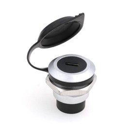 SZRMCC Type-C Panel Mount Socket Connector Waterproof Female to Female USB C Thru Coupler Module Bulkhead Extension Adapter Converter with Anti-loosening Dust Cap for Industrial Equipment