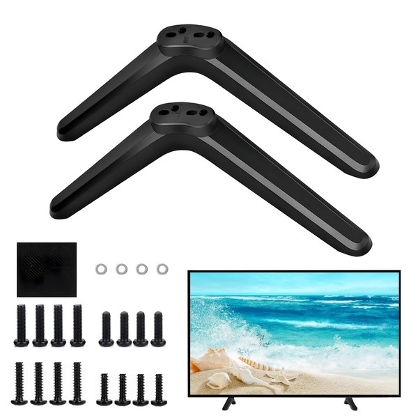 Universal TV Stand, TV Base Feet with Non-Slip Pads and