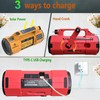 Hand Crank Emergency FM/AM/SW Weather Radio NOAA Alert, USB-C Solar