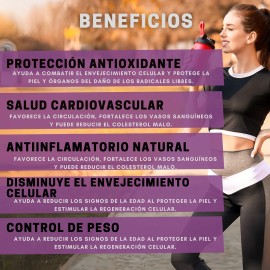 Resveratrol Pack C/ Semilla De Uva, Açaí Y Pimienta Salud