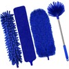 Tiumso Dusters for Cleaning,Microfiber Feather Duster 5-in-1 Kit, Duster with