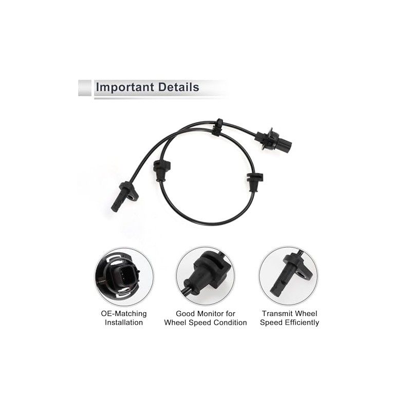 Sensor de velocidad de rueda delantera izquierda ABS para Honda