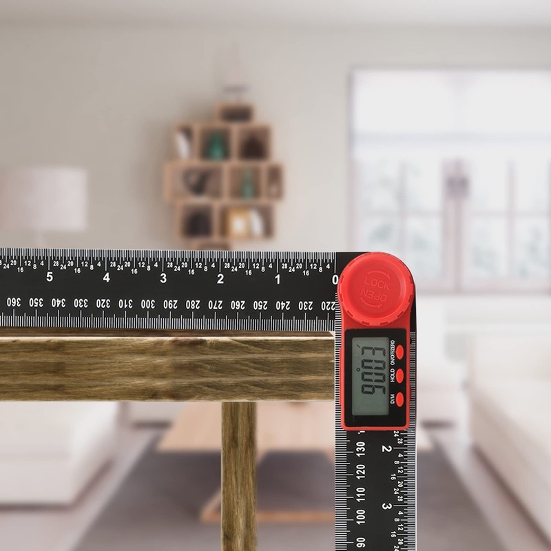 Digital Angle Ruler 360 Degrees Stainless Steel Angle Detector Digital