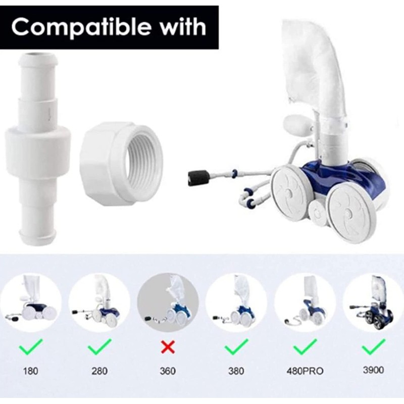 ATIE 280, 380, 180 Pool Cleaner Hose Swivel D20 and