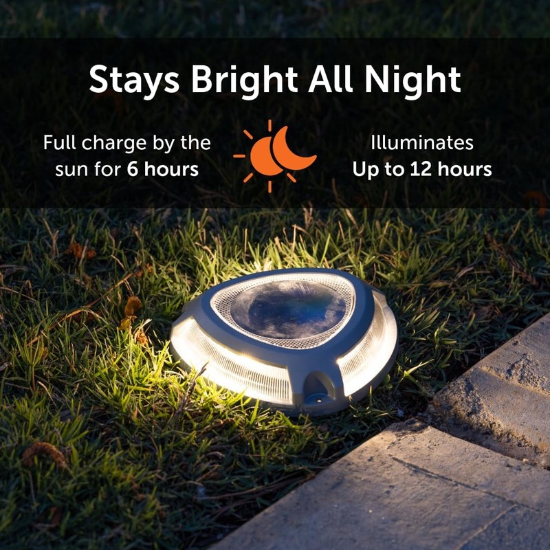Step Light with Motion Sensor, Set of 4 Driveway Lights,