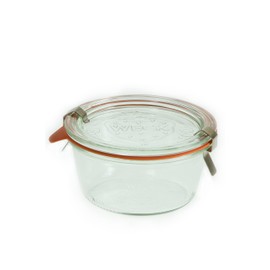 Weck 740 .20 Liter Mold Jars - 6 Jars In A Set, With Lids, 6 Rings & 12 Clamps