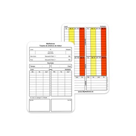 MyReferee Referee Game Note Cards Football Pack of 100 New Generation Spanish