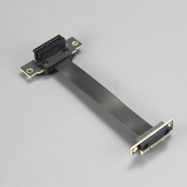 GLOTRENDS 100mm PCIe 3.0 X1 Riser Cable for M.2, WiFi, Firewire, USB, Sound Cards, etc