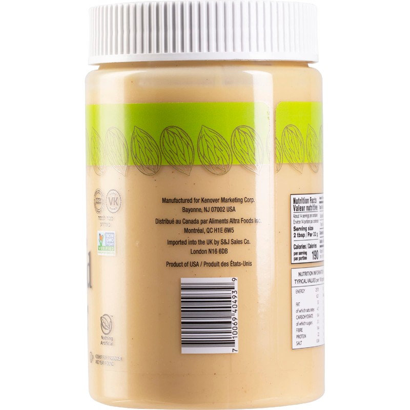 Gefen Pure Blanched Almond Butter, 16oz (2 Pack) | Non