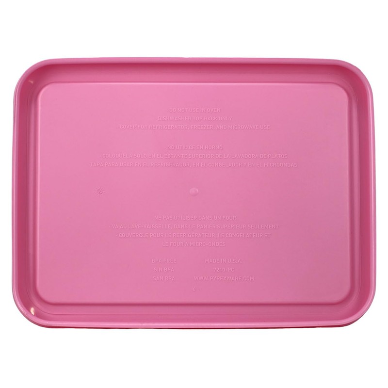 Pyrex 7210-PC 3-Cup Pastel Pink Food Storage Replacement Lid -