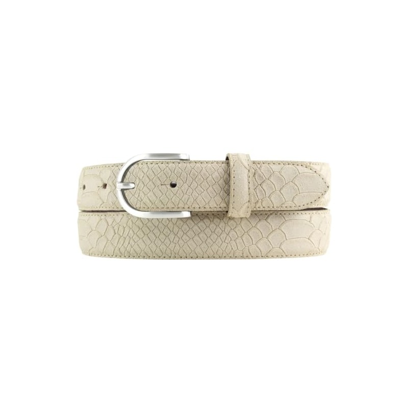 BELTINGER Children's belt with python embossing, 3 cm, leather belt