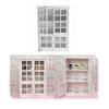 Acxico 1Pcs 1:12 Mini Miniature Furniture Kitchen Cabinet Cupboard Display