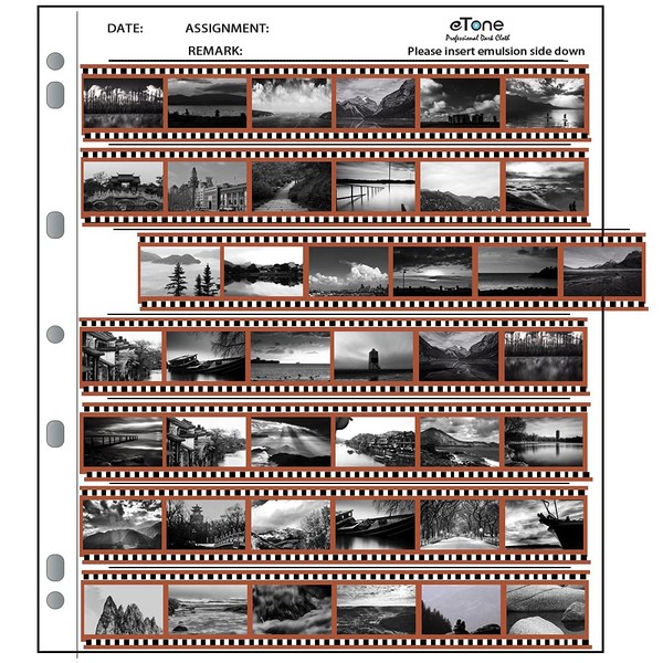 50x eTone Archival Storage Sheets 135 35mm Negative Page Preservers